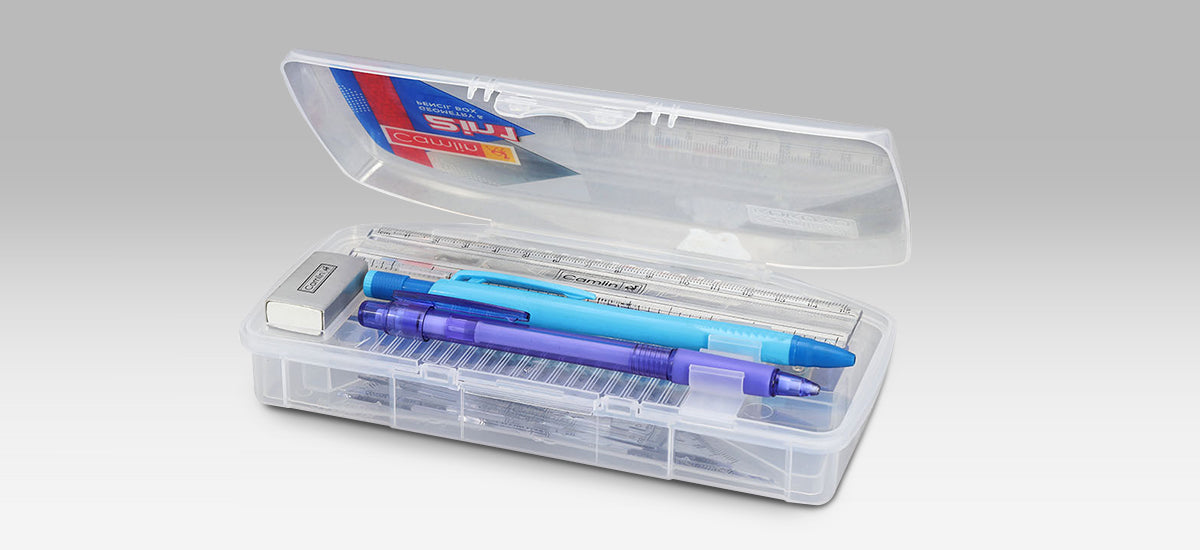 GEOMETRY BOX SET ( BRAND CAMLIN ) 2 IN 1 GEOMETRY AND PENCIL BOX