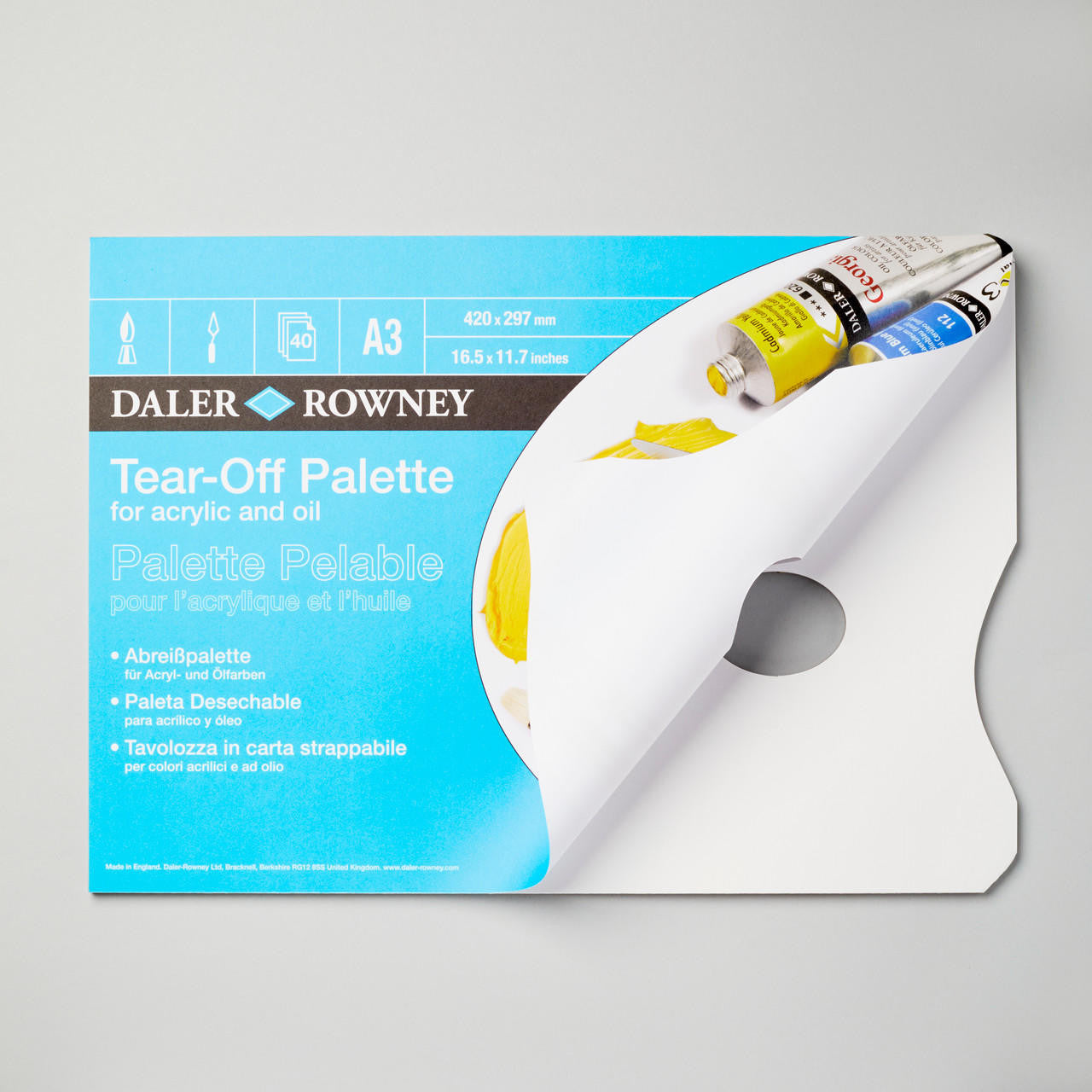TEAR OFF PALETTE ( BRAND DALER ROWNEY ) A3SIZE 40 SHEETS