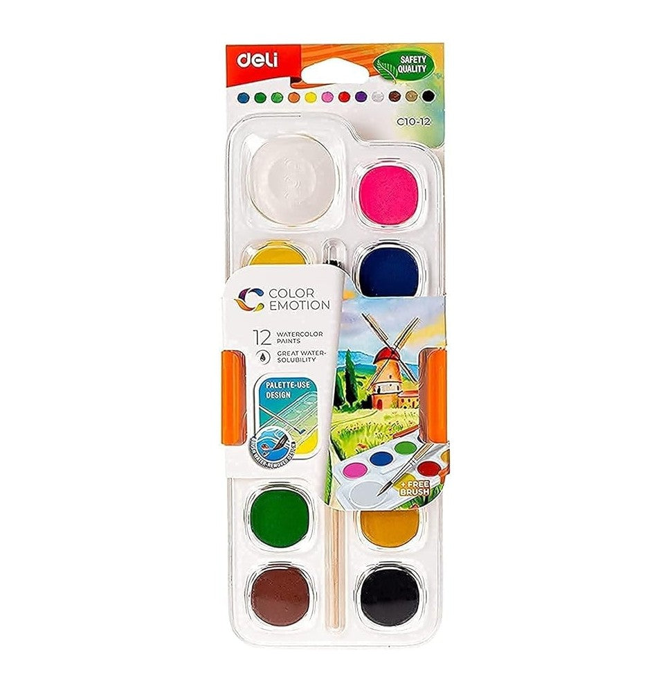 ACRYLIC COLOR EMOTION 12shades ( BRAND DELI )