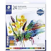 ACRYLIC PAINT in 24colors X 12ml in tube ( BRAND STAEDTLER )