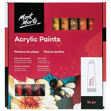 ACRYLIC PAINTS 36colors 12ml ( BRAND MONT MARTE )