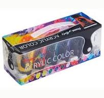 ACRYLIC COLOR 12SHADES ( BRAND PENTEL )