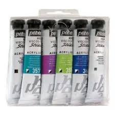 STUDIO ACRYLIC HIGH VELOSITY 6COLORS 20ML ( BRAND PEBEO )