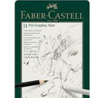 SKETCH PENCIL ( BRAND FABER CASTELL ) 11 PITT GRAPHITE MATT