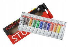ACRYLIC COLOR TUBES 12X12ml ( BRAND PHOENIX STUDIO )