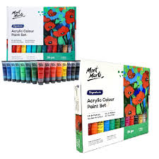 ACRYLIC COLOR PAINT SET ( BRAND MONT MARTE ) 24colors 36ml