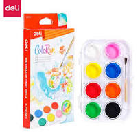 WATERCOLOR PAINT 8shades ( BRAND DELI )