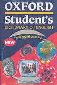 OXFORD STUDENT DICTIONARY OF ENGLISH WITH GENIE CD-ROM