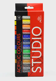 ACRYLIC COLOR TUBES 12X12ml ( BRAND PHOENIX STUDIO )