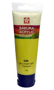 ACRYLIC COLOR ( BRAND SAKURA ) 75ML TUBE
