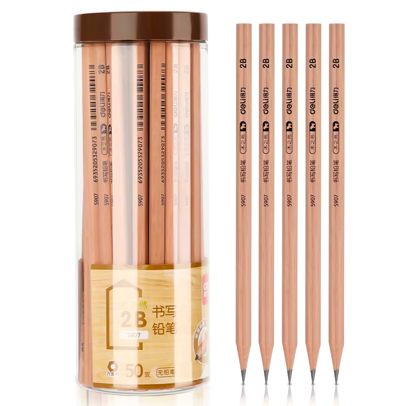 WOODEN GRAPHITE PENCIL ( BRAND DELI ) 2B