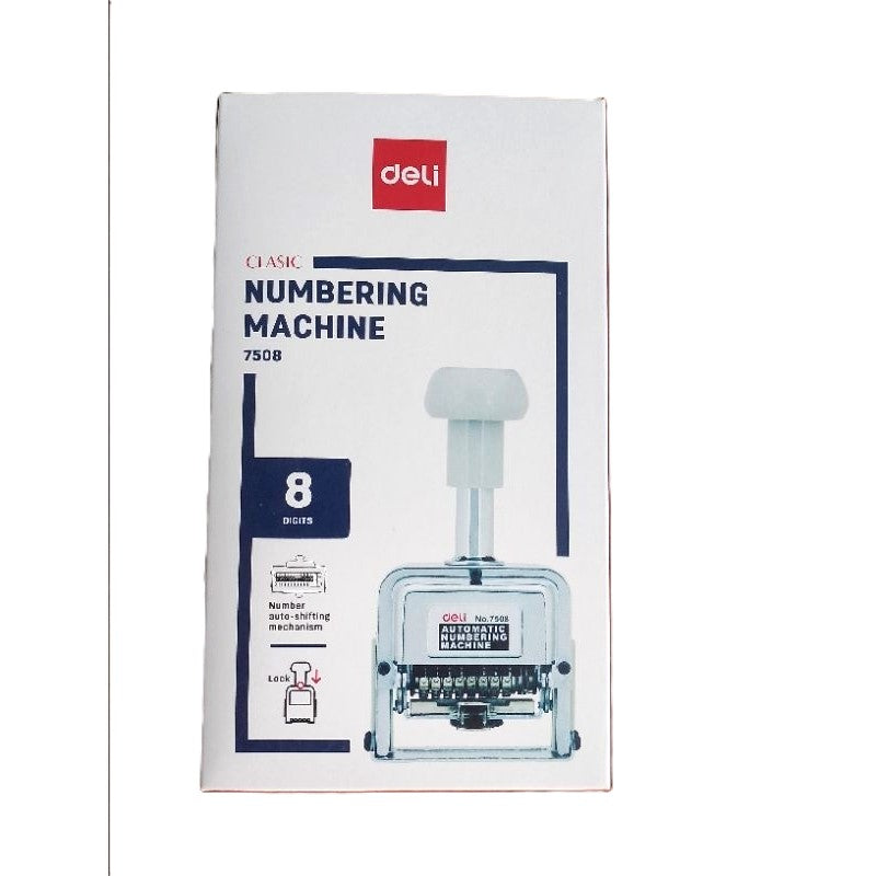 CLASSIC AUTO SHIFTING NUMBERING MACHINE NO. 7508 ( BRAND DELI )