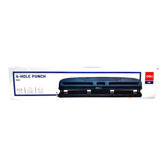 4 HOLE ADJUSTABLE PUNCH ( BRAND DELI )