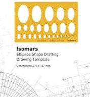 ELLIPSES TEMPLATE ART NO.1510E ( BRAND ISOMARS )