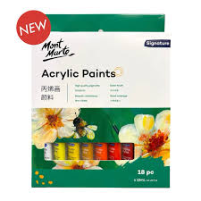 ACRYLIC PAINT COLOR 12ml 18colors ( BRAND MONT MARTE )