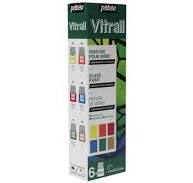 VITRAIL GLASS PAINT 6colors 20ml ( BRAND PEBEO )