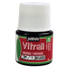 GLASS PAINT VITRAIL TRANSPARENT ( BRAND PEBEO ) 45ML