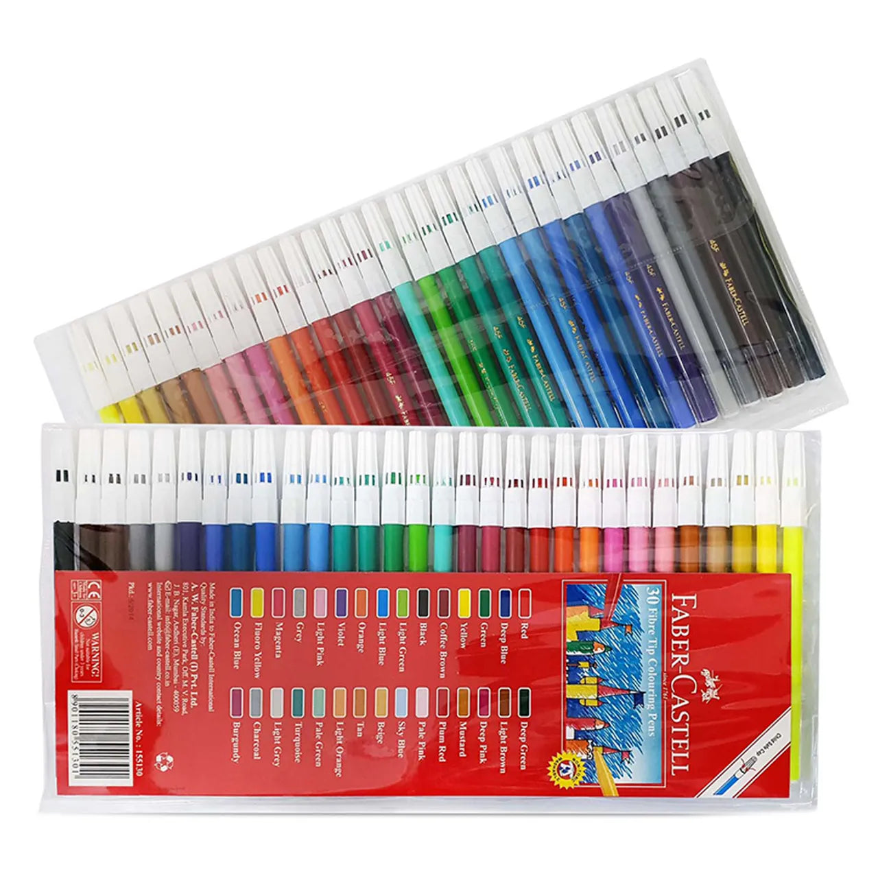 TIP COLOR MARKERS 30PCS ( BRAND FABER CASTELL )