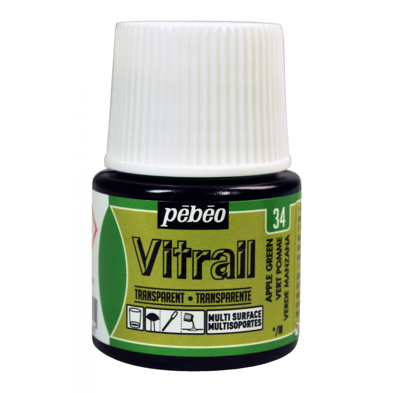 GLASS PAINT VITRAIL TRANSPARENT ( BRAND PEBEO ) 45ML