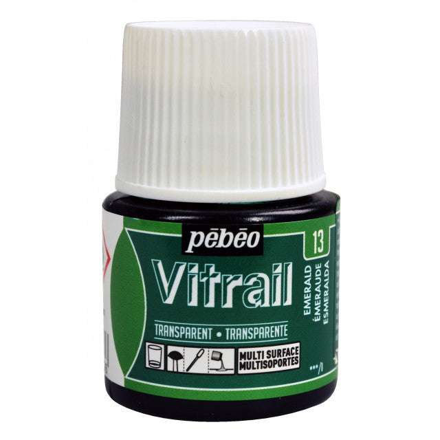 GLASS PAINT VITRAIL TRANSPARENT ( BRAND PEBEO ) 45ML