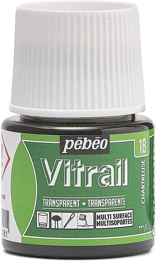 GLASS PAINT VITRAIL TRANSPARENT ( BRAND PEBEO ) 45ML