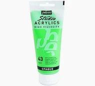 STUDIO ACRYLIC COLORS HIGH VISCOSITY 100ml ( BRAND PEBEO )