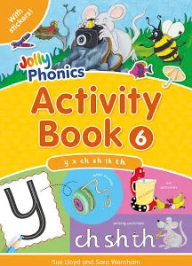 JOLLY PHONICS ACTIVITY BOOK 6 ( WITH STICKER INSIDE )