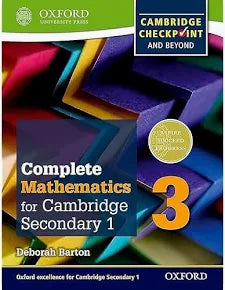 Complete Mathematics for Cambridge Secondary 1 Student Book 3: For Cambridge Checkpoint and beyond