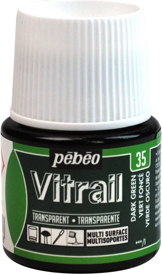 GLASS PAINT VITRAIL TRANSPARENT ( BRAND PEBEO ) 45ML