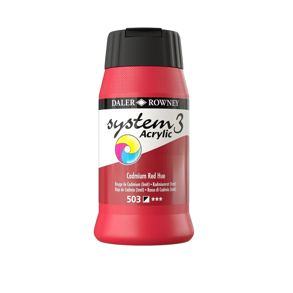 SYSTEM 3 ACRYLIC PAINT 500ML ( BRAND DALER ROWNEY )