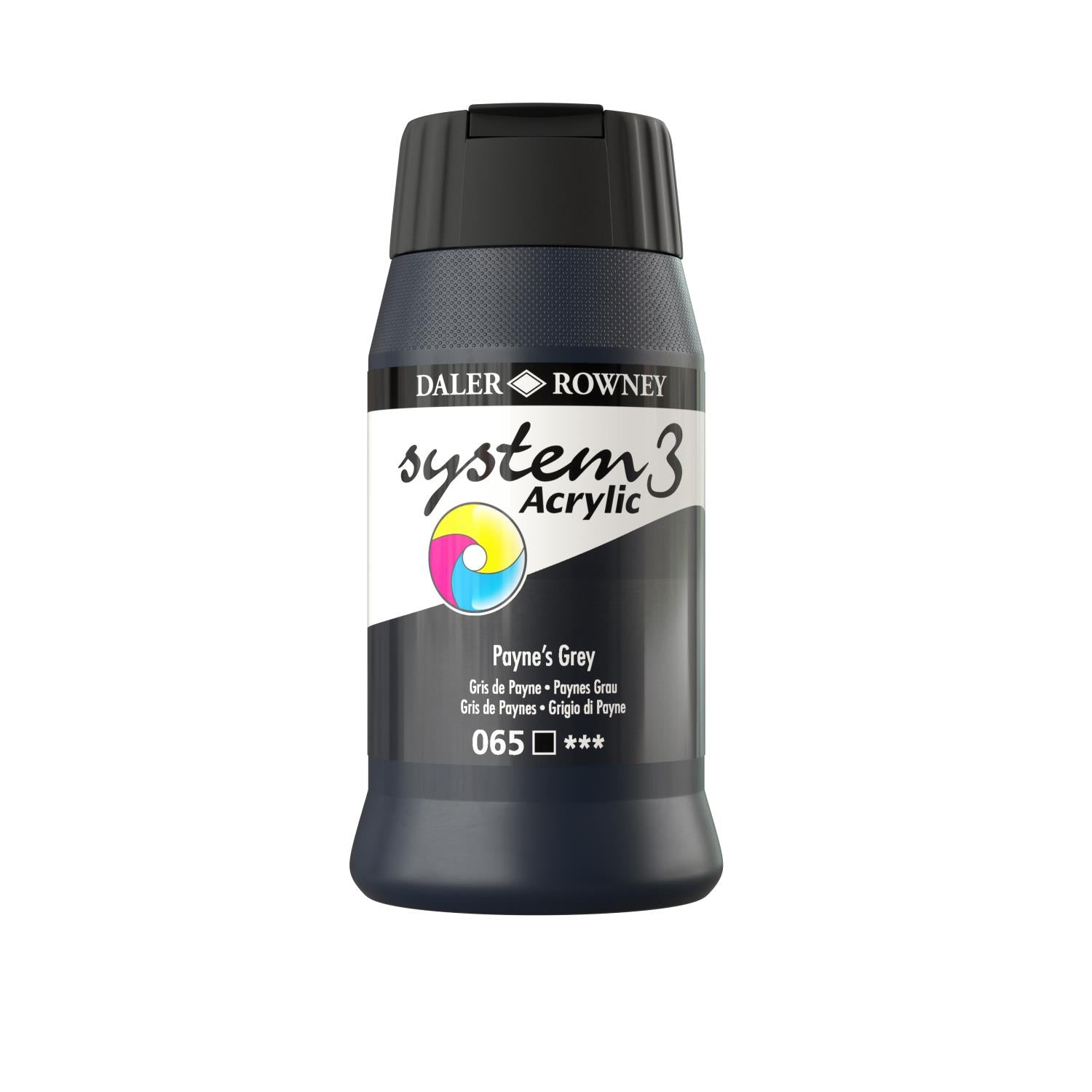 SYSTEM 3 ACRYLIC PAINT 500ML ( BRAND DALER ROWNEY )