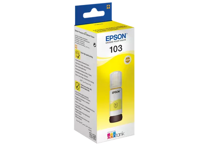 103 ECOTANK  INK BOTTLE YELLOW COLOR 65ML ( BRAND EPSON )