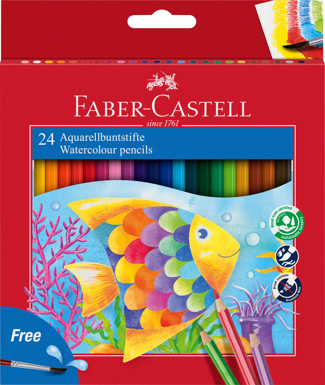 Faber-Castell Watercolour Pencils (24 Shades)