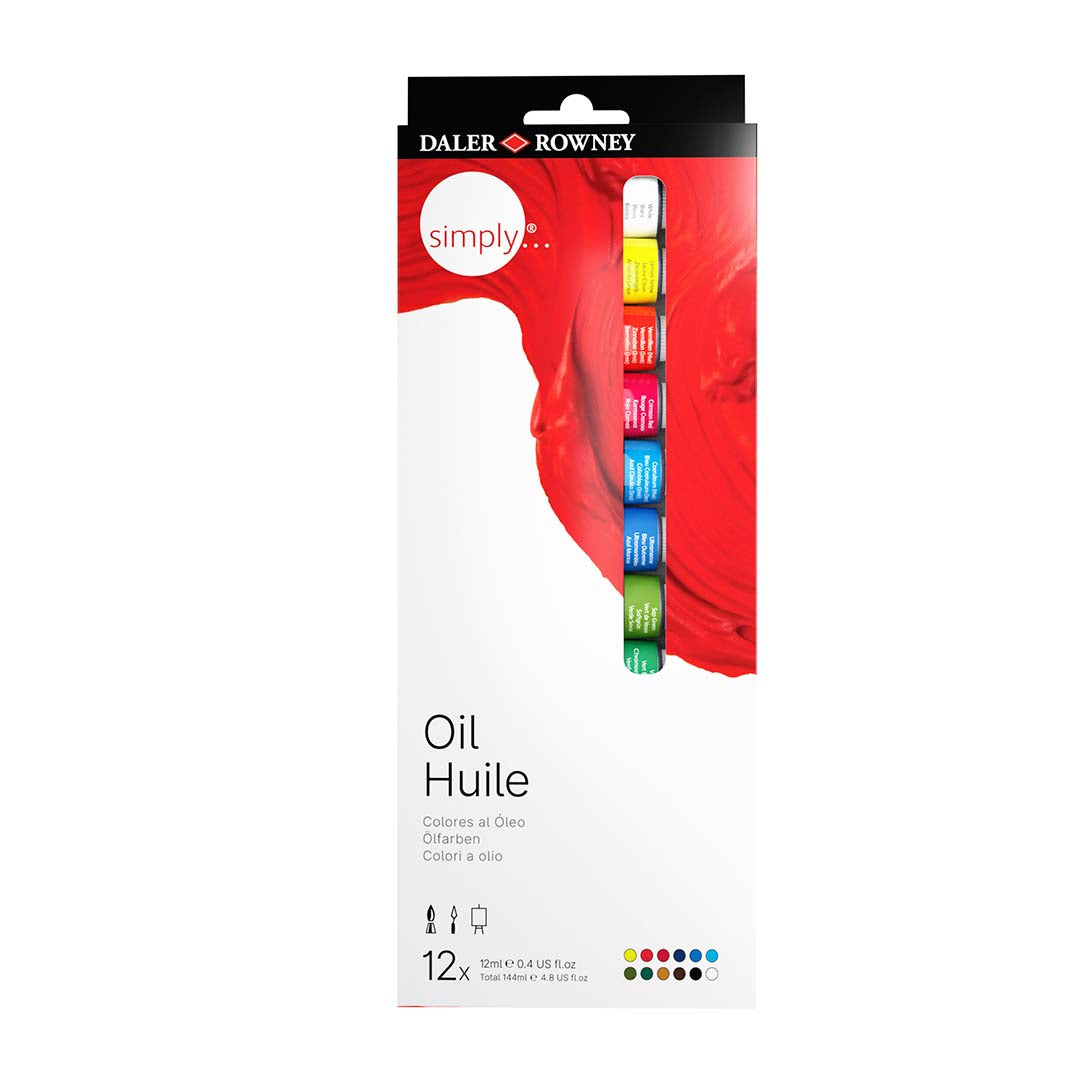 Daler-Rowney Simply Oil Colours Set with 12