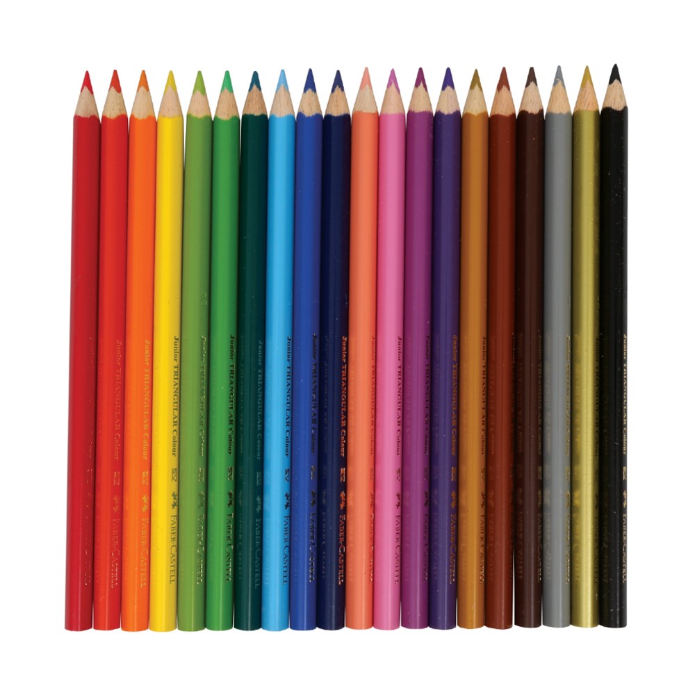 Faber-Castell Junior Triangular Pencils - 20 Colors