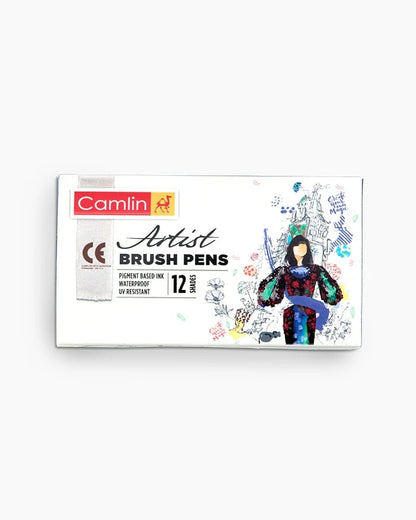 Camlin Artist Brush Pens (12 Shades)