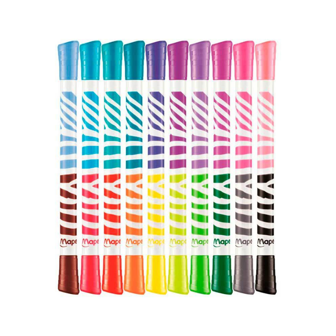 Maped Color'Peps Duo Colors (10 Markers, 20 Colors)