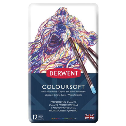 Derwent Coloursoft Colored Pencils (12 Pack)