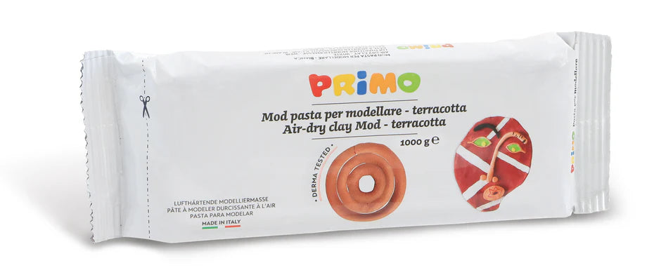 Primo Premium Modelling Clay 1 x 1000gram -Terracotta