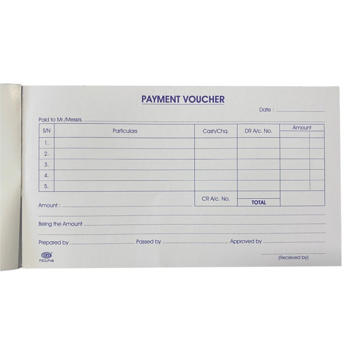 PAYMENT VOUCHER 50sheets ( BRAND ATK )