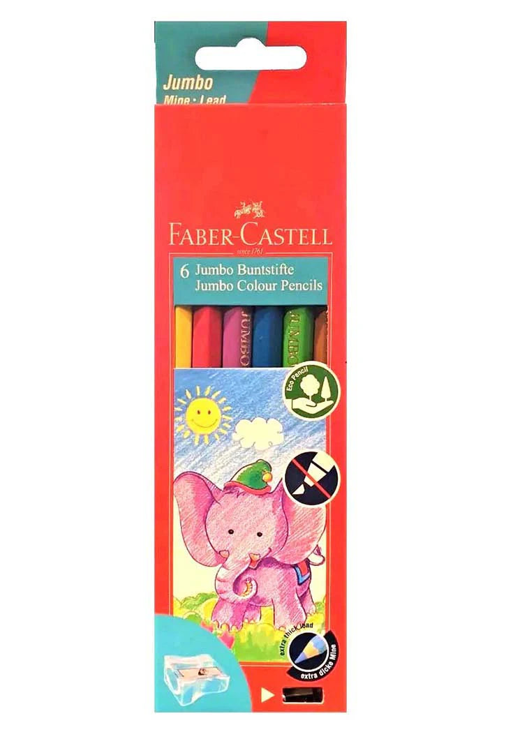 JUMBO COLOR PENCILS ( BRAND FABER CASTELL )