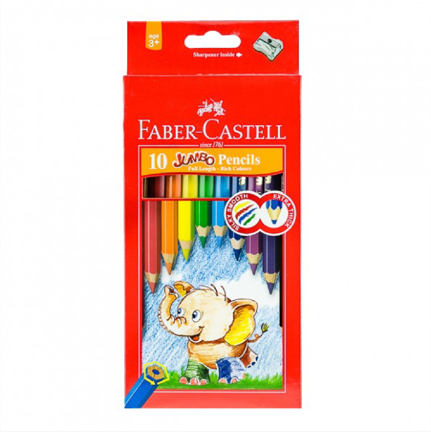 Faber-Castell Jumbo Pencils - 10 Colors