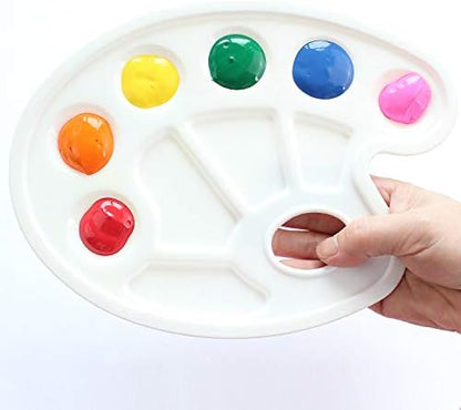 Oval Plastic Paint Palette