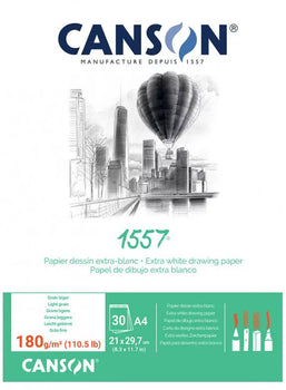 1557 DRAWING PAD A4 180 GSM 30 SHEETS ( BRAND CANSON )