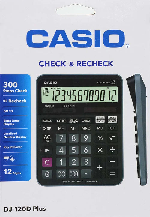 Casio - Check And Recheck Calculator DJ-120D Plus