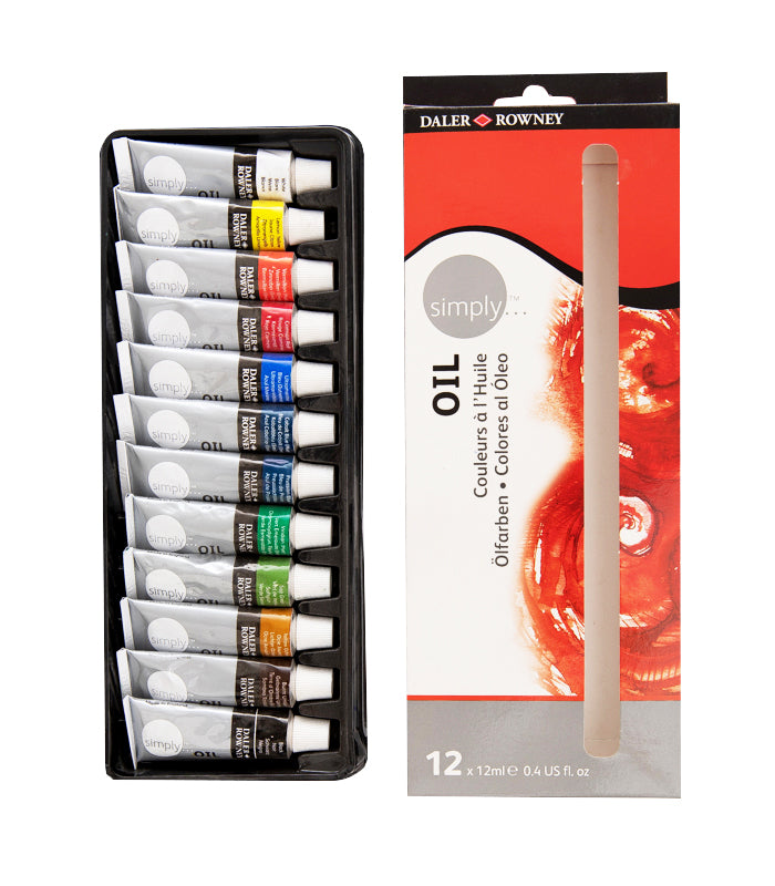 Daler-Rowney Simply Oil Colours Set with 12