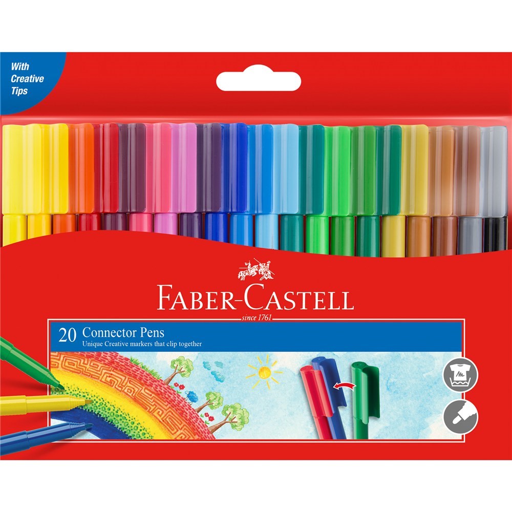 Faber-Castell Connector Pens - 20 Pack