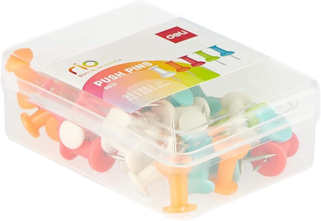 PUSH PIN ( BRAND DELI ) 23MM 100 PIECES