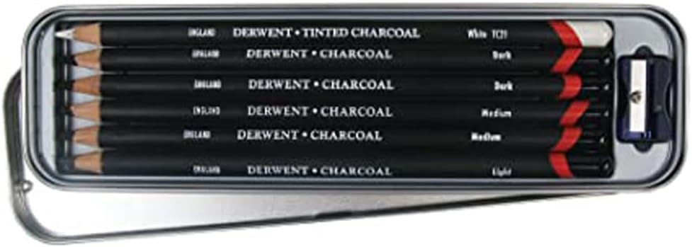 CHARCOAL PENCIL ( BRAND DERWENT ) 6PCS