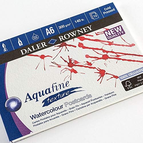 AQUAFINE WATERCOLOR POSTCARD A6 300GSM ( BRAND DALER ROWNEY )